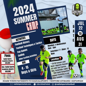 2024 Summer Soccer Camp for kids - Radial Sports Club